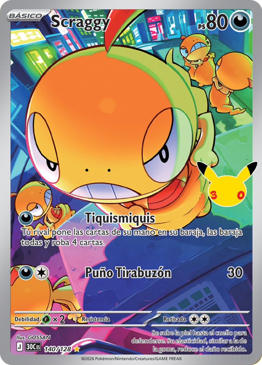 pokebeach's tweet photo. Chandelure and Scraggy's Illustration Rares revealed from "30th Celebration!"

See all of today's reveals here:

➡️ https://t.co/XPUqGa72Dh https://t.co/kO169aSUYn
