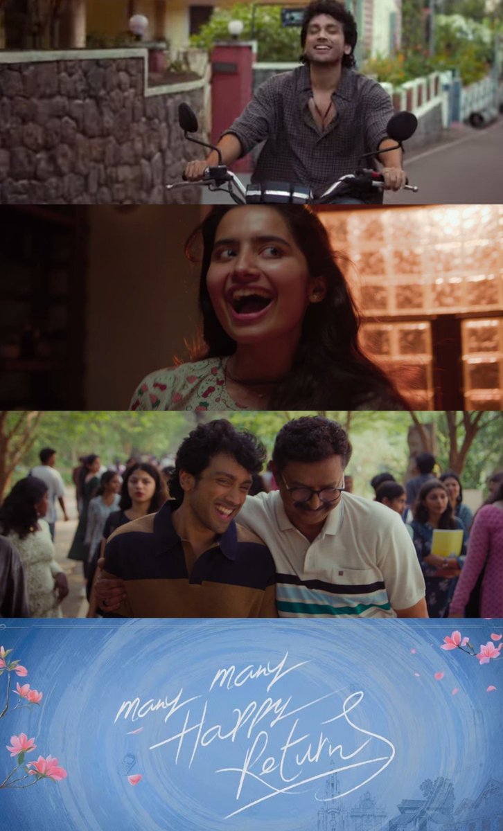 _akash_azad's tweet photo. #ManyManyHappyReturns Has A Really Nice Vibe! ❤️‍🔥✨ 

The Teaser Feels Light, Pleasant &amp; Emotionally Warm, While #KalidasJayaram Looks Promising In The Lead. Another Interesting Govind Vasantha Musical! 👌🎶 https://t.co/1ADqvGFr9r