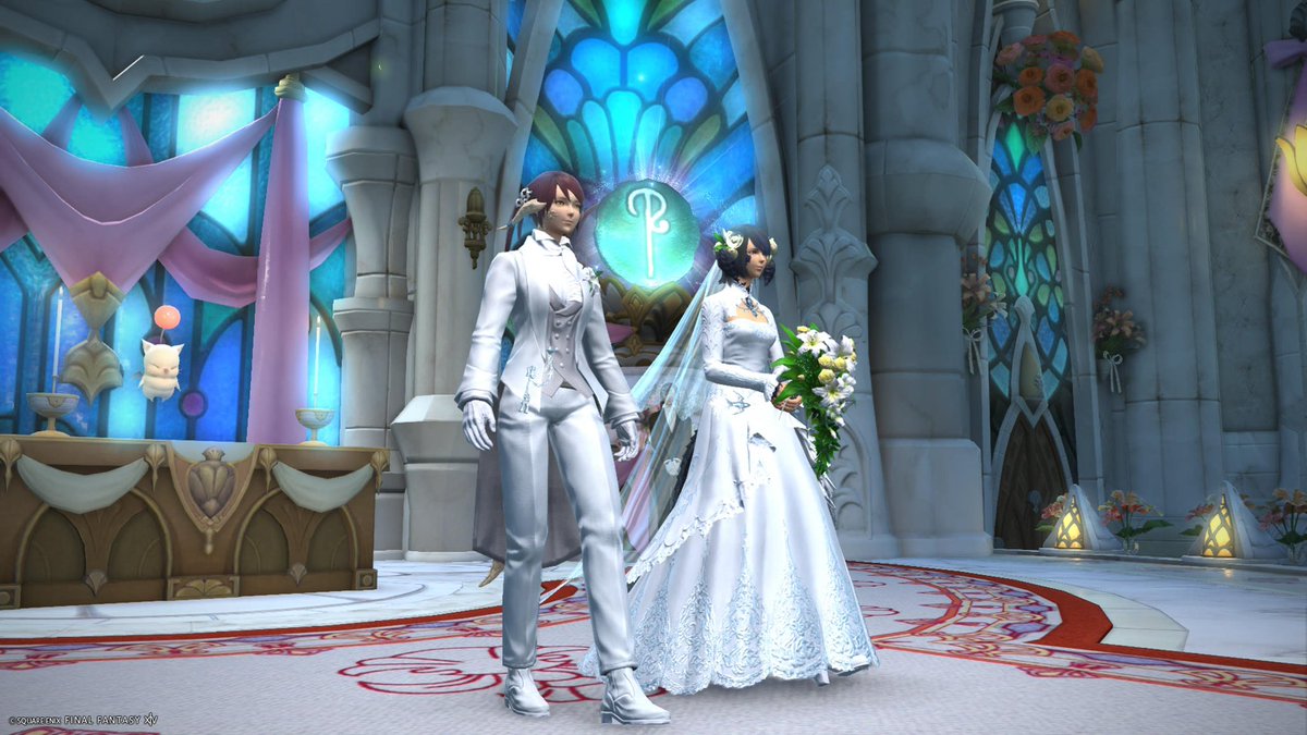 AnyaVirus's tweet photo. Got married in FFXIV https://t.co/diQbUJCnLi