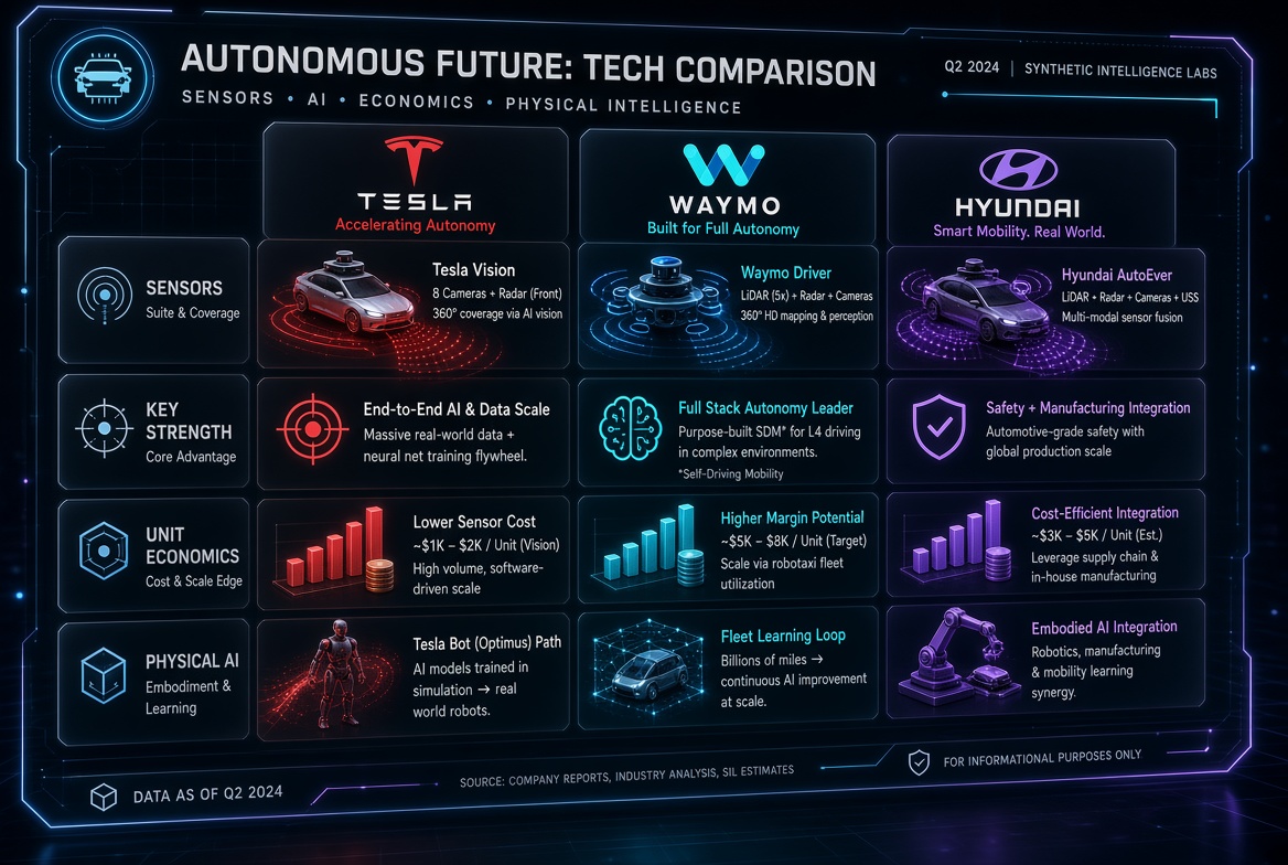 MarsDogDragon's tweet photo. 3. Bridging the Gap to Physical AI
  • Real destination isn't just cheap rides.
  • Massive cash flows + real-world vision data flywheel directly fund Megapack Energy & mass deployment of Optimus.

Cybercab marks the transition from driving labor to physical automation.

💡 Data & Visuals powered by @grok 

cc @elonmusk @Tesla @xAI #Tesla #Cybercab #FSD #Robotaxi #PhysicalAI #Optimus #Grok