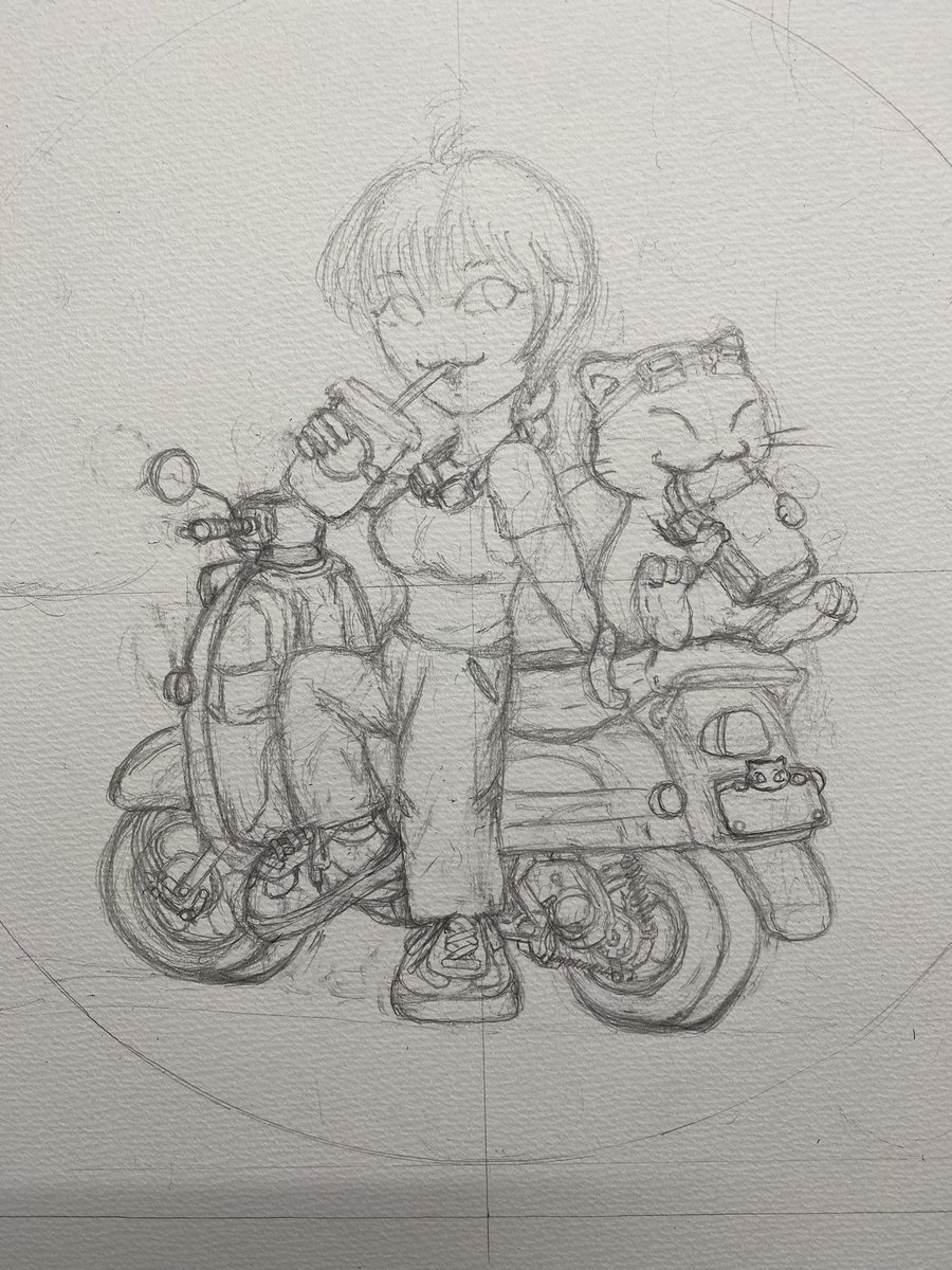 shiopi_fc's tweet photo. ザカザカとラフを描き込み… https://t.co/fZCMTOYeox