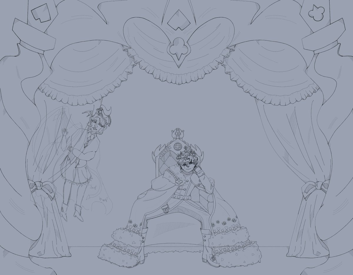 Ebonytree4's tweet photo. Eternal Sugar's lineart is almost done. The lineart will be done after that. I'm gonna miss it, it's my favourite part of drawing. 

#crk #cookierunkingdom #eternalsugarcookie #shadowmilkcookie #quillandcrownofdiscord #inkforatragicomedy #anadlibending https://t.co/pm0RLRSIw4