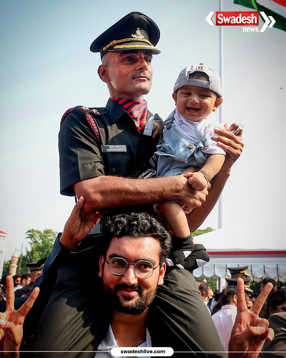 swadesh_news's tweet photo. चेन्नई में Officers Training Academy (OTA) की Passing Out Parade के दौरान ऑफिसर कैडेट्स ने जश्न मनाया. देश की सेवा के लिए एक नए अध्याय की शुरुआत पर कैडेट्स के चेहरे पर गर्व और उत्साह साफ नजर आया.

#SwadeshNews #HindiNews #OfficersTrainingAcademy #Chennai #PassingOutParade https://t.co/JbwUPmpkr7