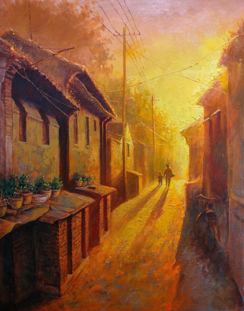 blackwau's tweet photo. [Chasing the golden hour glow on a city side street—small moments hit different.]， https://t.co/GBgvSFvA6g