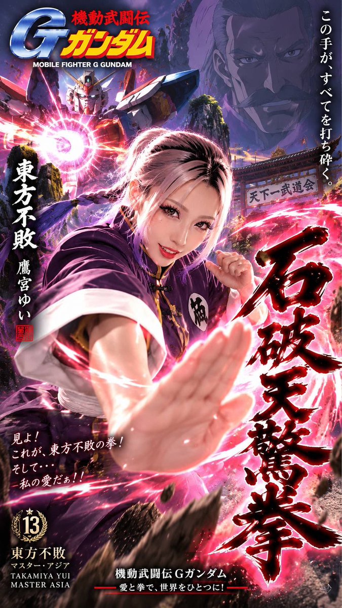 kurumaebi2019's tweet photo. 好評につき✨Gガンダム✨
今度ゎ師匠だ！！

見よ、東方は赤く燃えている！🔥

#Gガンダム
#ガンプラ女子
#ガンダム好きと繋がりたい https://t.co/4WOFhthtqR