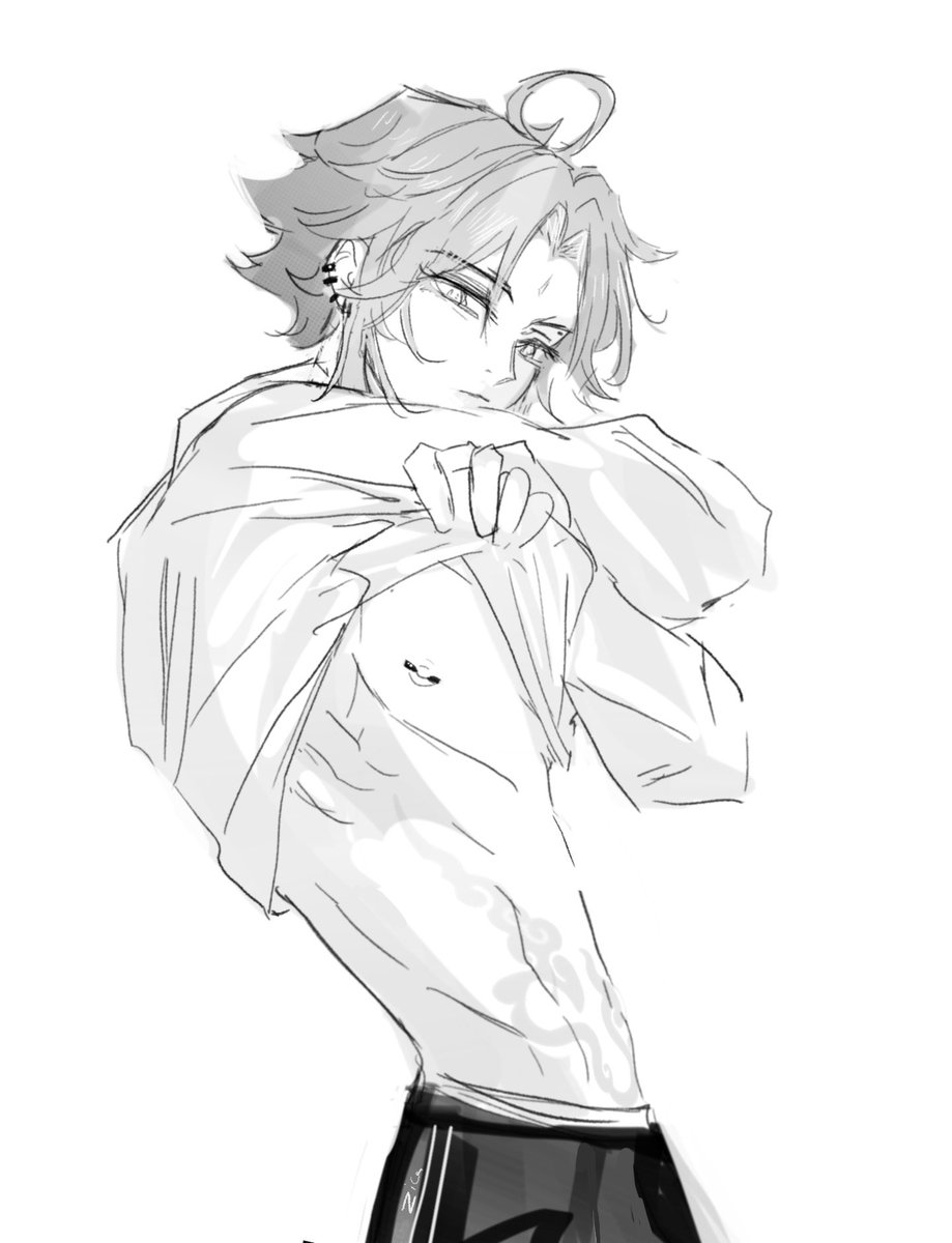 Unholy_Zig's tweet photo. Warmup sketch xiao https://t.co/InND5KvCRG