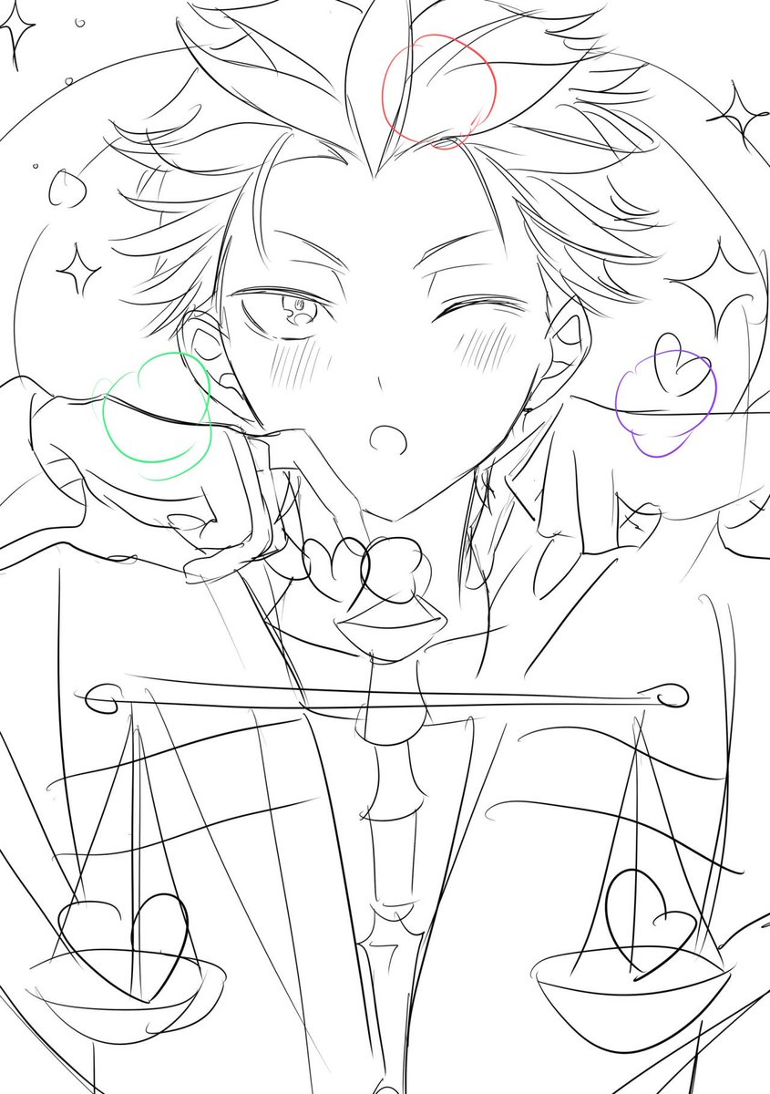 all_275927's tweet photo. 绘制新刊封面中——纠结草稿 https://t.co/MnJOSclVWF