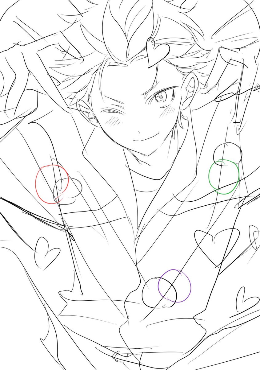 all_275927's tweet photo. 绘制新刊封面中——纠结草稿 https://t.co/MnJOSclVWF
