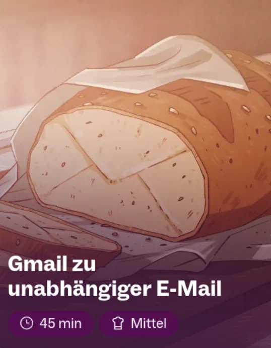 Ein Foto einer geschnittenen Semmel.