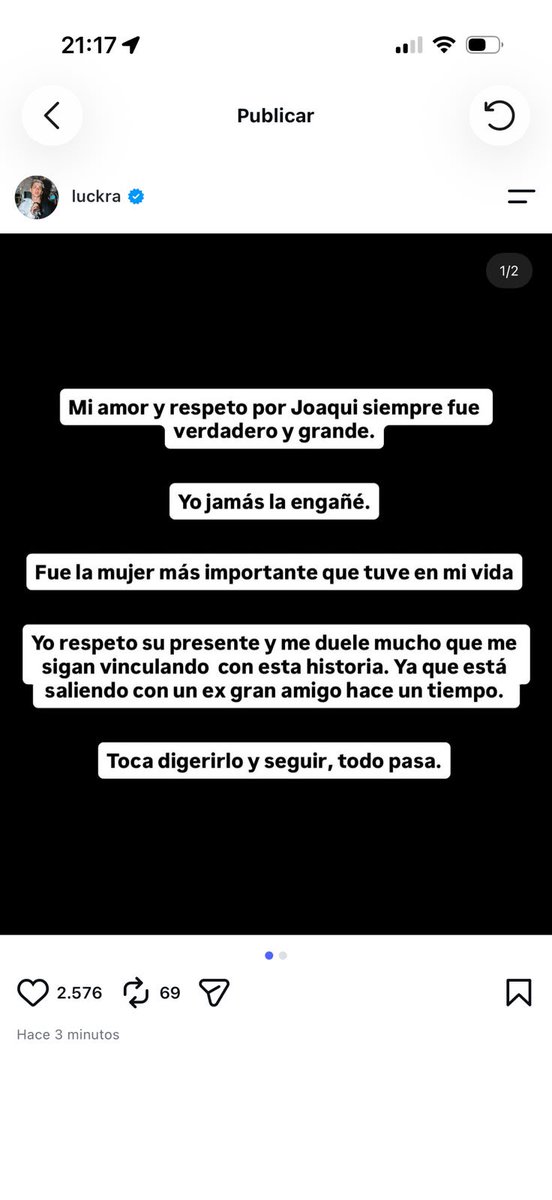 AngeldebritoOk's tweet photo. Se terminó La Paz entre Joaquina y Luck Ra. #LAM https://t.co/fPKwnJlMpp