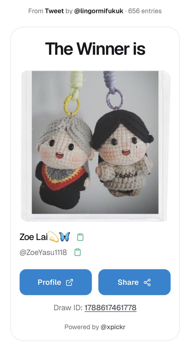 lingormifukuk's tweet photo. Chúc mừng bạn @ZoeYasu1118 trúng GA4 🎉👏🎉👏🎉👏

Bạn ib gửi thông tin cho mình nha 🤍

#หลิงออม #LingOrm https://t.co/kcR2IqR1nb