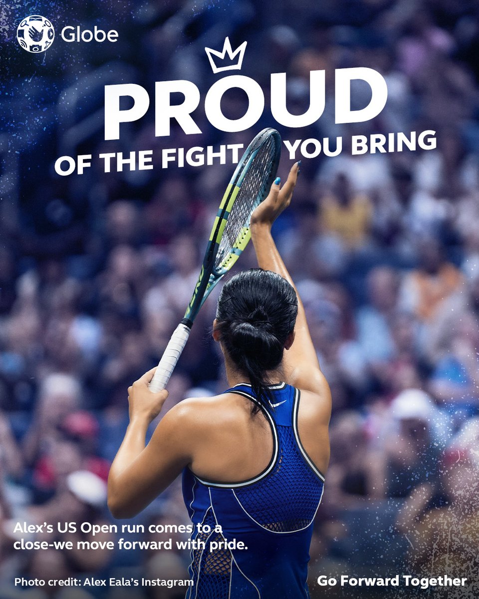 enjoyGLOBE's tweet photo. Gave it all from start to end! 🗽🙌

Alex Eala’s @usopen run may be over but she’s far from done–we’ll see you striking again for the next battle! 💙

#GoForwardTogether #LexGo #USOpen https://t.co/u4xHXKAwUr