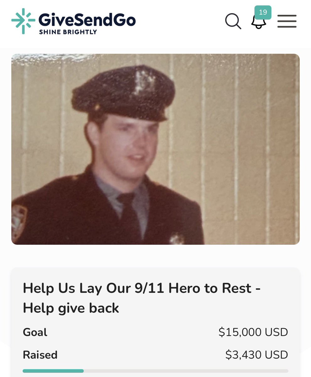 SarahisCensored's tweet photo. A woman who murdered her children — nearly $1 million.

A man who murdered a student at a track meet — over $600,000.

The family of a man who died from cancer caused by his heroism as a 9/11 first responder — $3,500.

America is broken. Give if you can, please. https://t.co/x1jH5xopaE