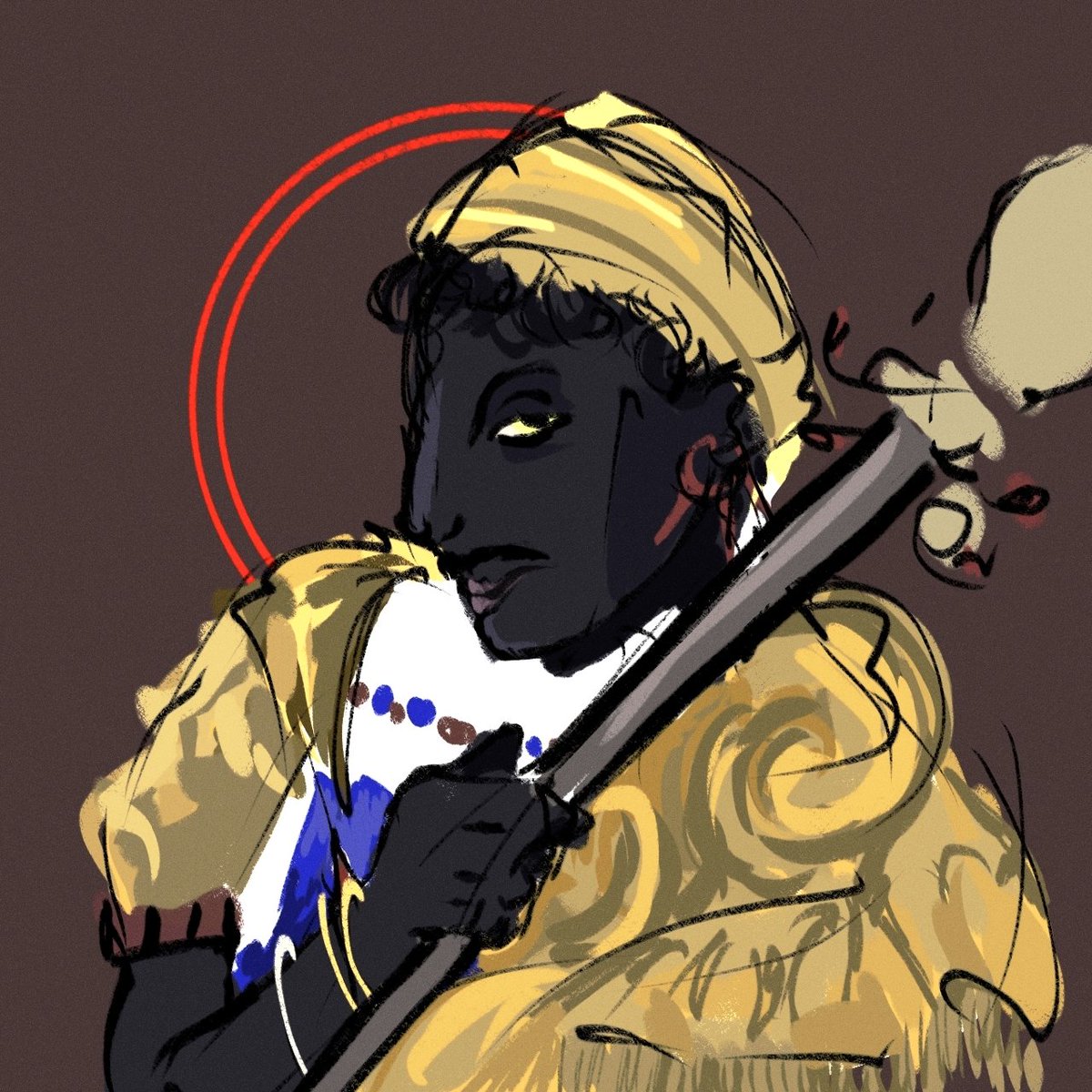 Kamidogw's tweet photo. Quick doodle to celebrate being gifted the Termina. O'saa has hella cool design 🔥

#fearandhunger #funger #fungerfanart #termina #osaa https://t.co/3fTV6DZm1k