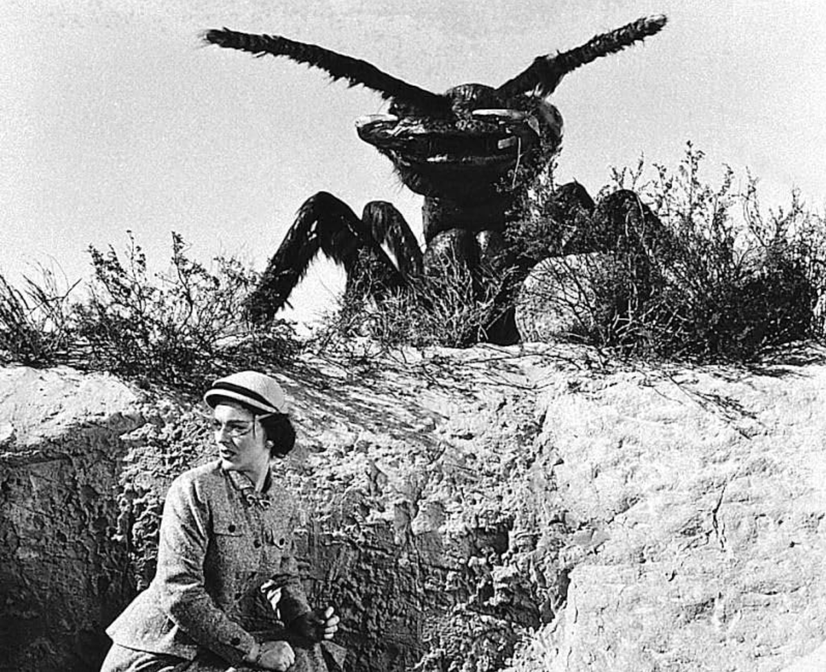 mattb47's tweet photo. @ValkyriaAIart Pat Medford, the brave, brilliant, and resourceful female scientist in 1954's "Them!" might be another good study for you.  The Army and police wouldn't have defeated the swarms of giant radioactive ants without her efforts. https://t.co/SEbZ9U7gqO