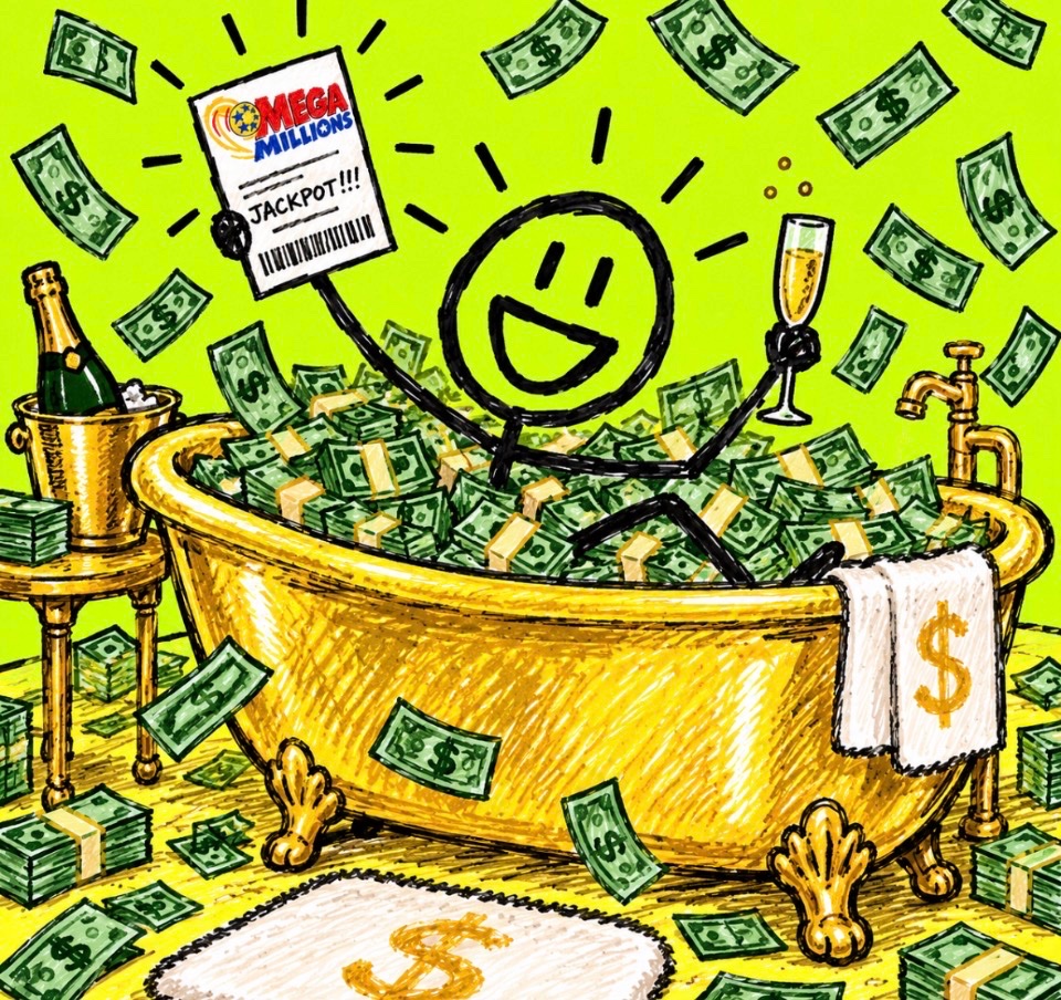 MegaMillions_RH's tweet photo. POV:

You win so much from the $MEGA jackpot that you can bathe in it https://t.co/2CukxjEYsu