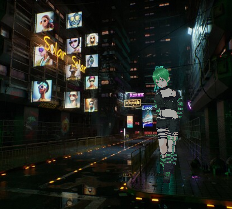 FridayFablesVT's tweet photo. @Meowmiess If you caught a cyberpunk idol boy on his way home from the club, would you? https://t.co/CvY4rkBpzG