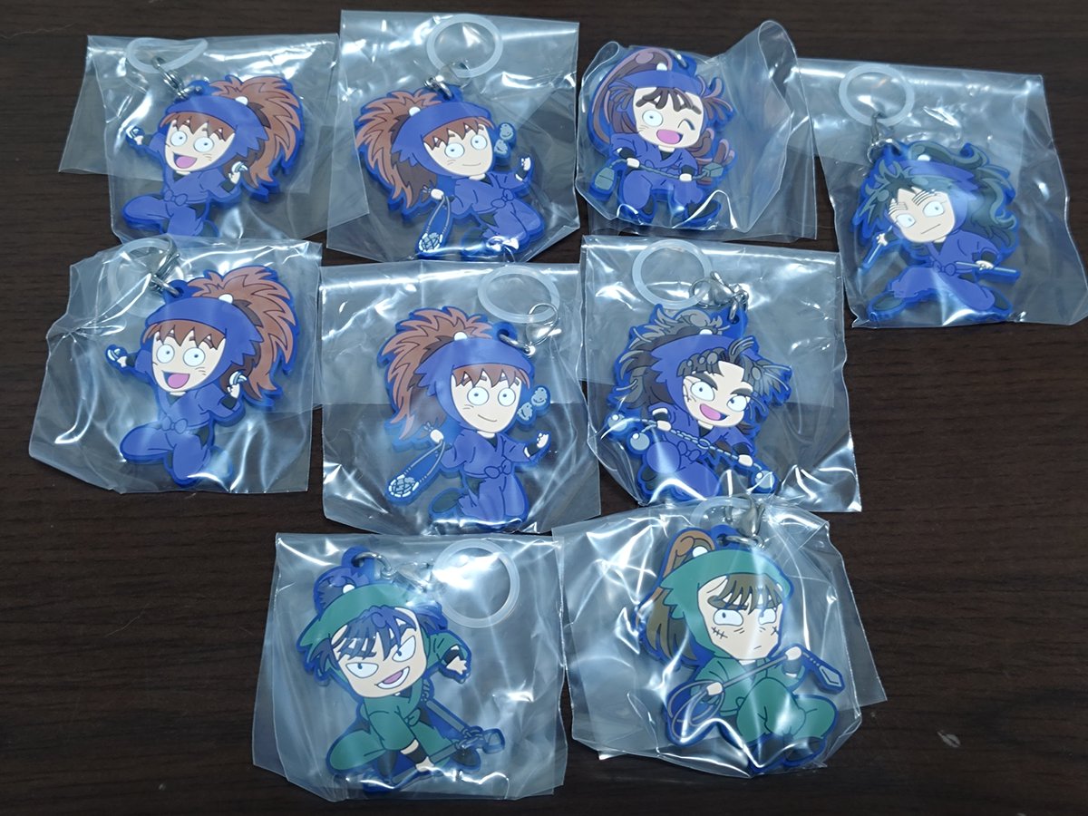 rin_3173's tweet photo. 【交換・譲渡】忍たま めじるしガチャマスコット でふぉラバ！

譲⇨食満留三郎・中在家長次・久々知兵助・尾浜勘右衛門・竹谷八左ヱ門・不破雷蔵・鉢屋三郎

求⇨善法寺伊作・立花仙蔵＞定価

郵送、もしくは9月13日ビッグサイト手渡し希望です。
出先の為、IDなし画像で申し訳ありません。
続⇒ https://t.co/U9blh9tcq2