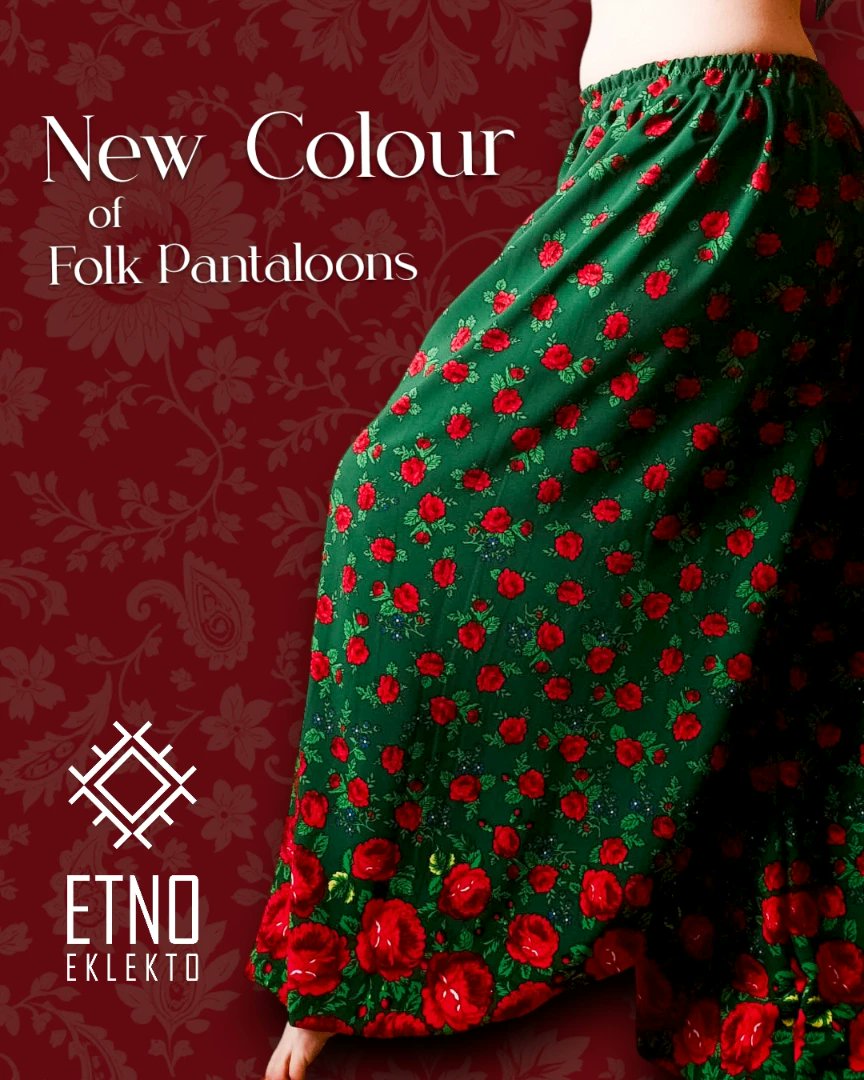 tooteyj1's tweet photo. Excited to introduce folk pantaloons in a new colour: GREEN! Now available on Etsy and Allegro. https://t.co/6dDizH6UHC