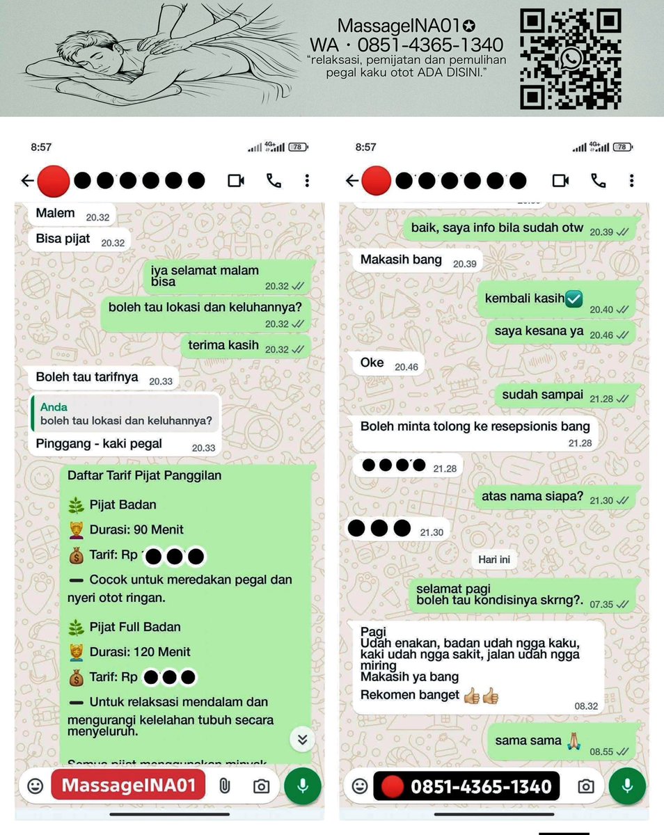 Hellomassage01's tweet photo. terapi pijat relaksasi otot pegal kaku ada disini dan tersedia secara panggilan. WA • 085143651340

area panggilan: jakarta depok bsd tangerang bekasi.

#pijat 
#pijatjakarta
#massagejakarta
#pijatdepok
#pijatbekasi
#pijattangerang https://t.co/mguFQCCLGX