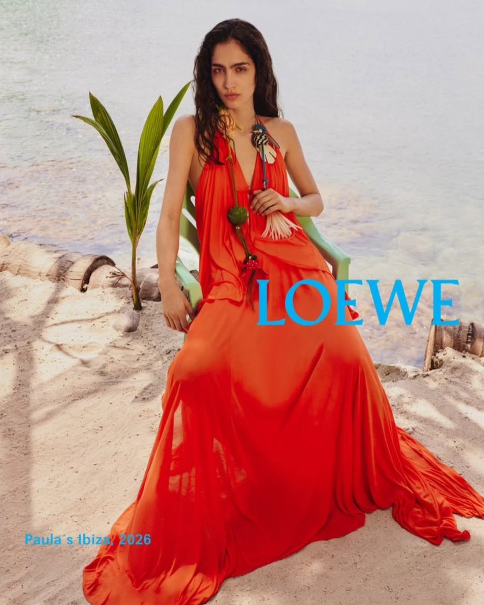 TaciVitoria's tweet photo. Sara Caballero stars in Loewe’s Spring/Summer 2026 campaign, photographed by Jack Pierson. Monaco Bay House lifestyle. https://t.co/mrnEvm5mdk