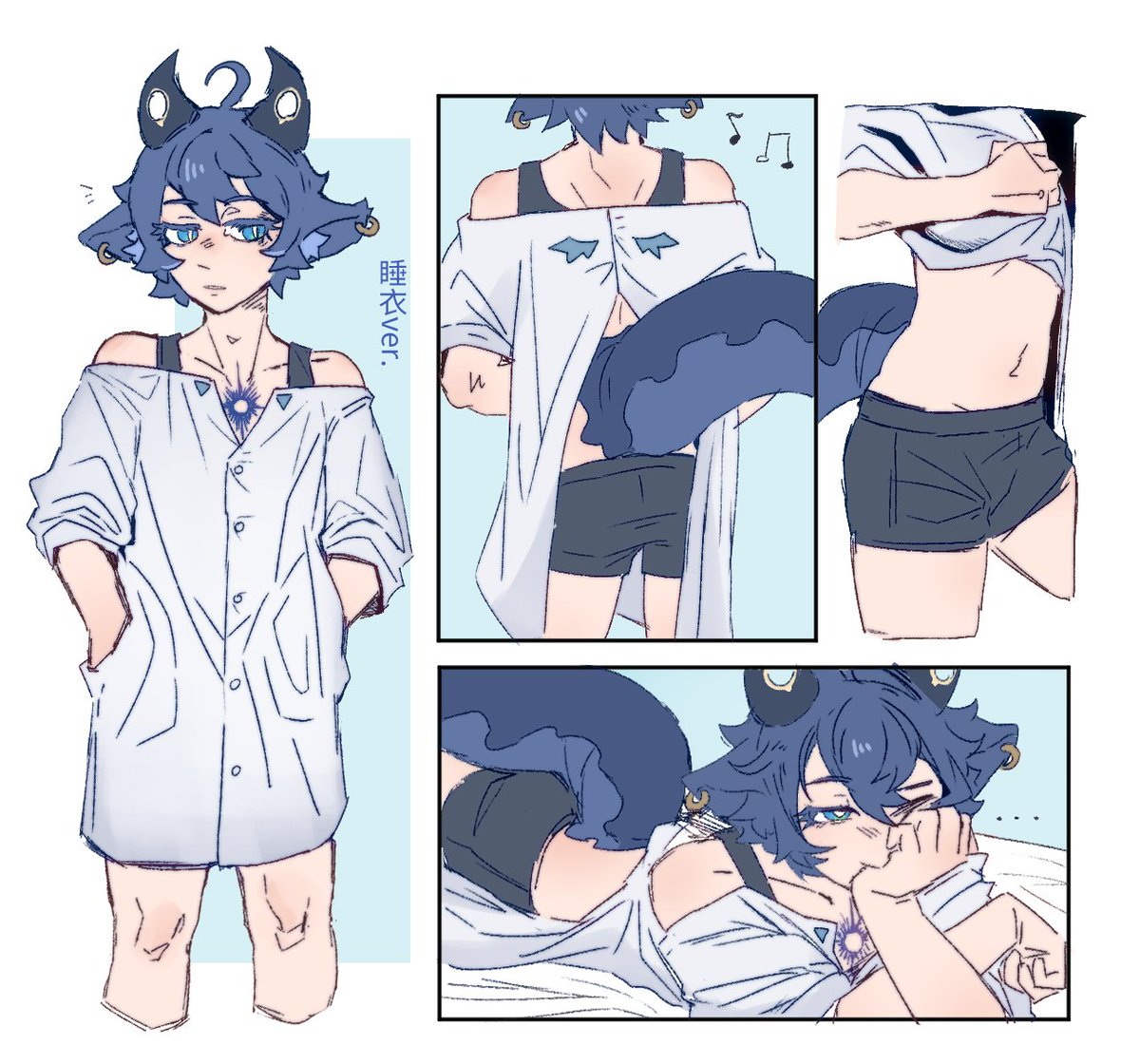 YOUKE1027's tweet photo. #原創 #創作 #イラスト  #original #oc
毛茸茸的龍，雖然沒有翅膀比較像個壁虎(( https://t.co/dTN70EVIk4