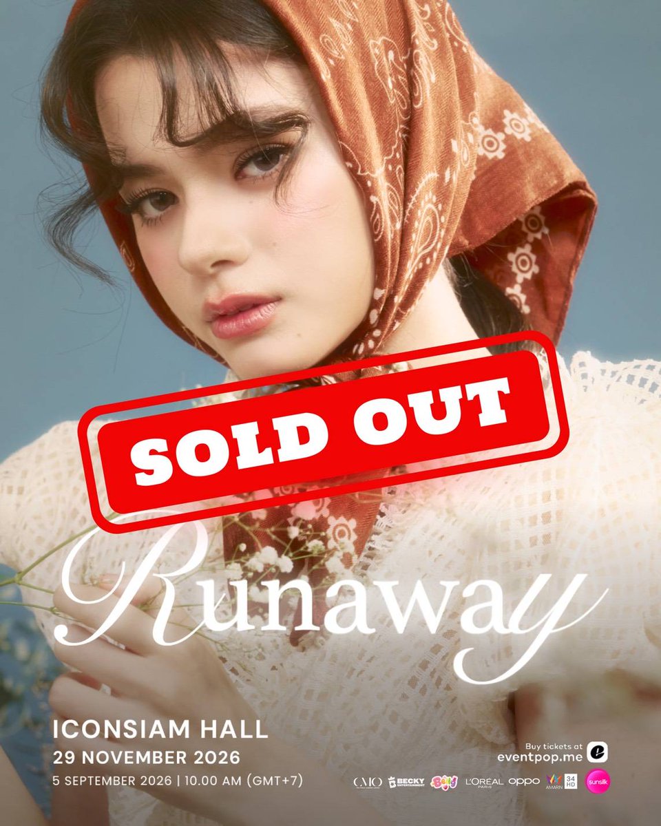 otpcnews's tweet photo. ฮอตเกินต้าน! บัตรคอนเสิร์ตเดี่ยวของ “เบ็คกี้ รีเบคก้า” SOLD OUT พร้อมเปิดขาย Live Streaming เอาใจแฟนทั่วโลก 

#BeckyConcert2026  
#RunawayConcert 
#BeckysAngels  
#BeckyEntertainment
#CMOGroup  

อ่านข่าวเพิ่มเติมได้ที่ https://t.co/irscwYb5ed https://t.co/s356d4kUz9
