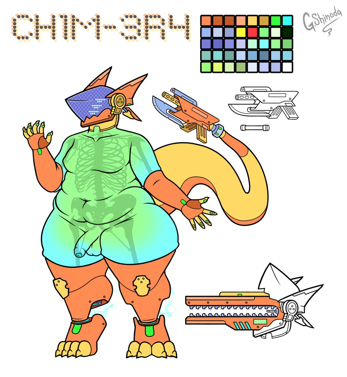 GenjiShinoda's tweet photo. Proyecto CH1M-3R4 (M Version)

Nombre: Bot de Apoyo y defensa personal
(BADP CH1M-3R4)
Altura: 2.10
Especie: Androide Biomecanico.

#furry #Furryart #Android #nsfw #robotnsfw #femboy #furryrobot #furryandroid #slimebody #yiff #femboyrobot #chubbyfurry #chubbyboy https://t.co/MPPGXc4UrZ
