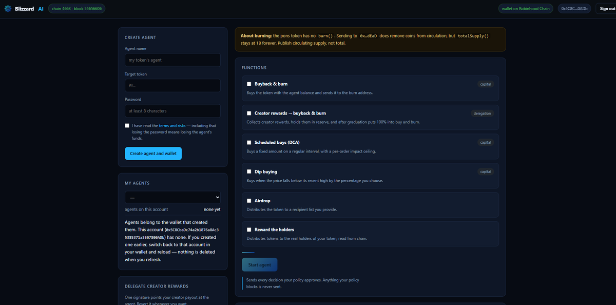 BlizzardAIPons's tweet photo. The $BLIZZARD agent is now active on its own coin.

Fees generated from $BLIZZARDAI will automatically buy back $BLIZZARDAI and burn the dev supply. ❄️

0xe1d526e442469e4a9881ffd0afba79a3ee88d250 https://t.co/ZPPVNFQC50