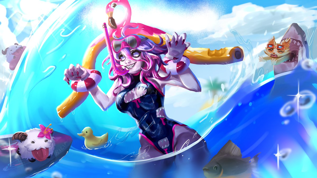 ricia_art's tweet photo. pool party briar concept 🏖️
#LeagueOfLegends #ArtofLegends #LeagueOfLegendsFanArt #Briar https://t.co/Xqeo9ZbMGP
