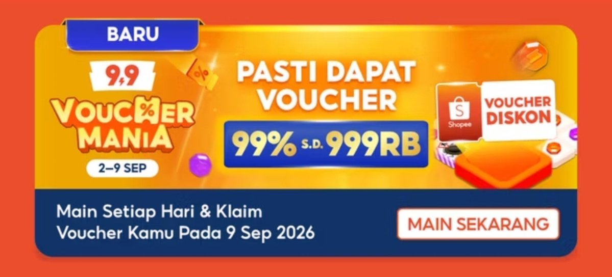 skylovrs7's tweet photo. Games BARU Shopee

Mainkan sekarang juga 👇🏻👇🏻
https://t.co/A4v46ce3nf https://t.co/PVAQXOpobM