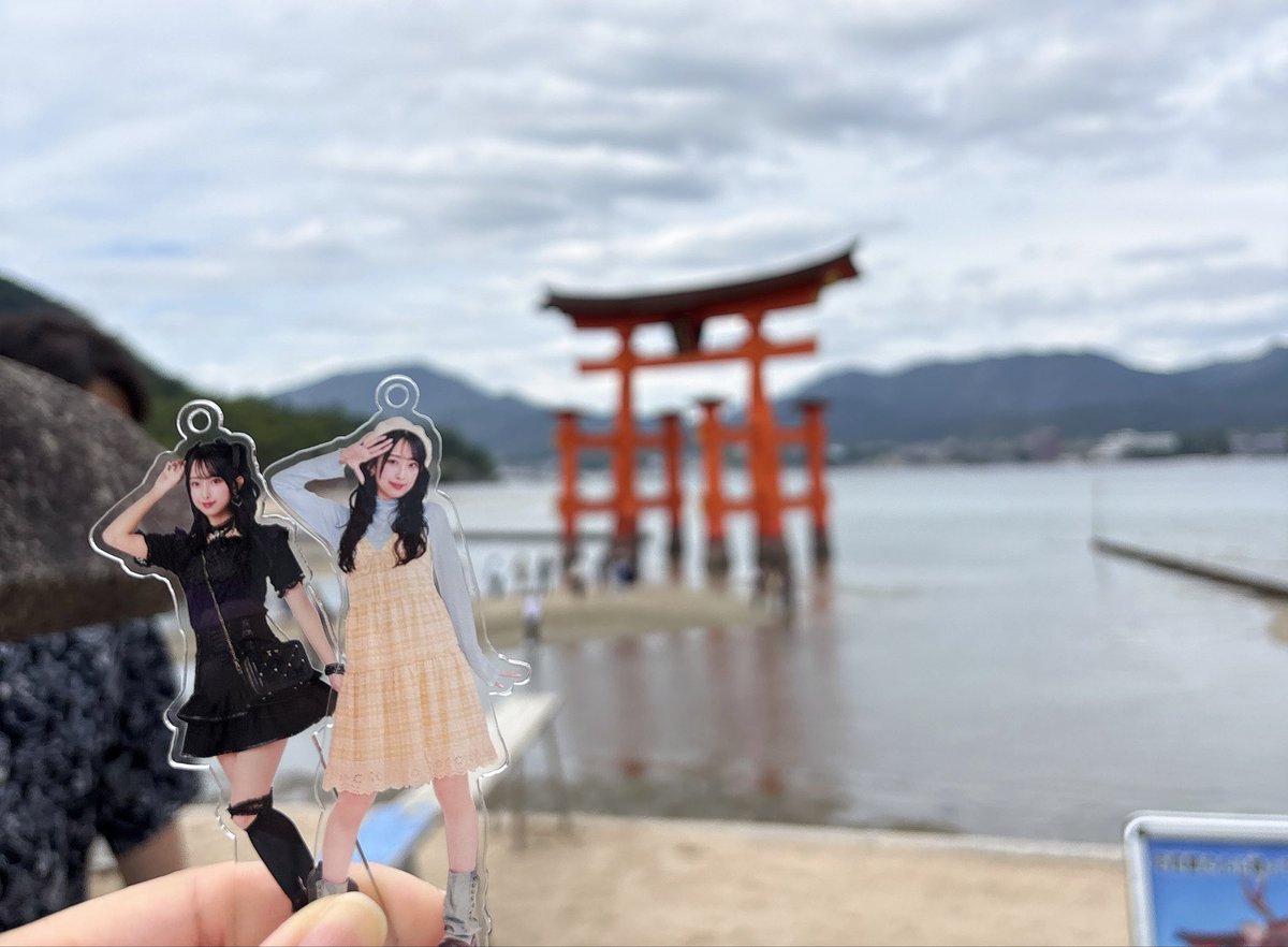 chamcham_83's tweet photo. 厳島神社だよももちゃん❗️
＃ももも大好き組合 https://t.co/L8IbSHQ3zz