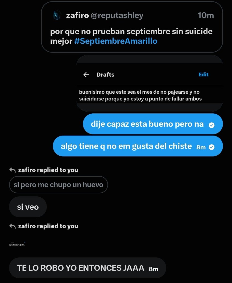 vaIur_'s tweet photo. @reputashIey esto es mentira si estoy subiendo un dm nuestro sin tu consentimiento jjaja https://t.co/No2naYOap8