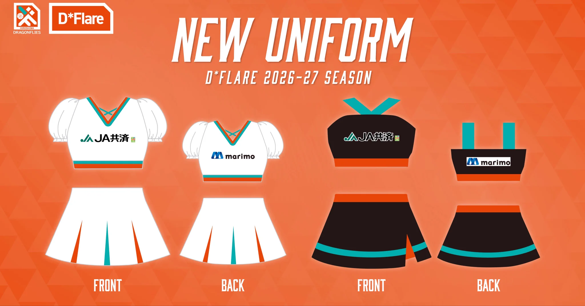 広島ドラゴンフライズ в X: „╱ 🧡2026-27 SEASON🩵 D*Flare 新