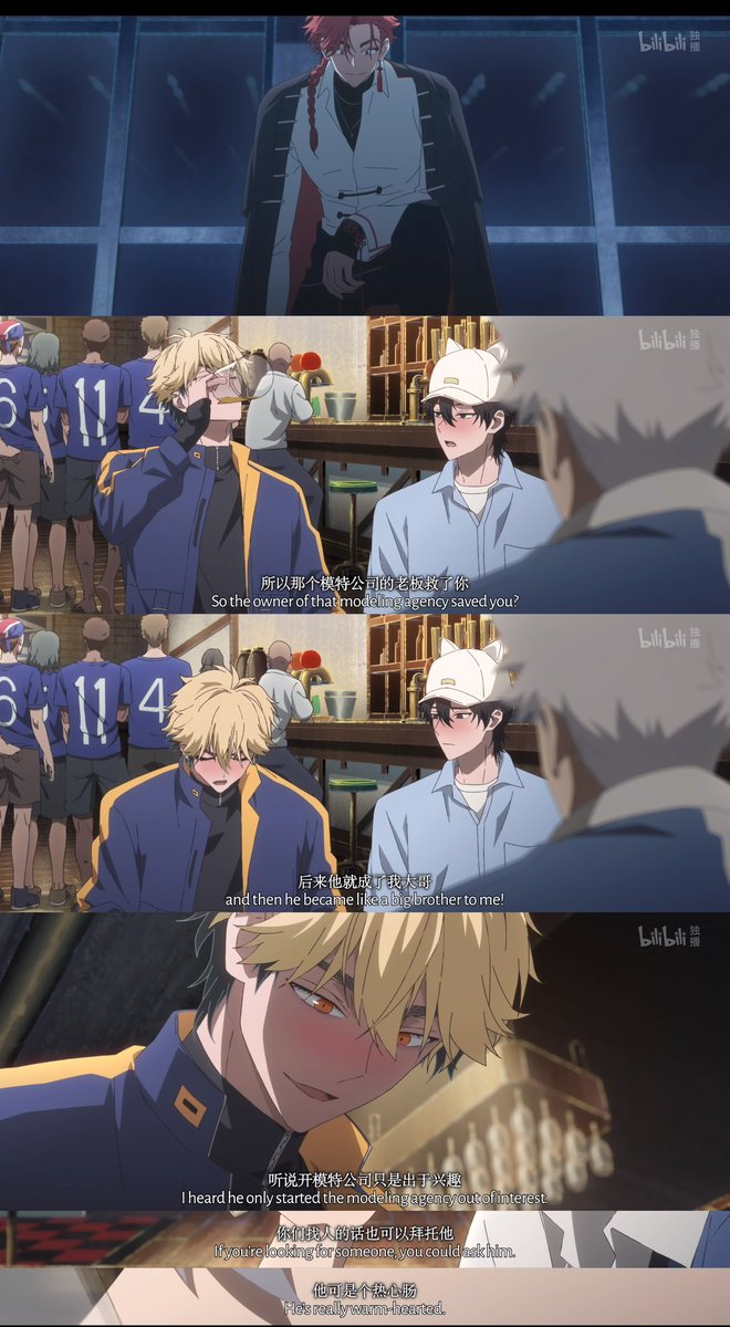 yayccl's tweet photo. rewatching the Bridon Arc after realizing they're childhood friends(lovers) makes vf hit a whole new level of good...
- v got down on one knee to pull xf up, hoping to be recognised
- xf acts like the boss's wife in the agency: interviewing other models right alongside v, https://t.co/tcijr3iQE7