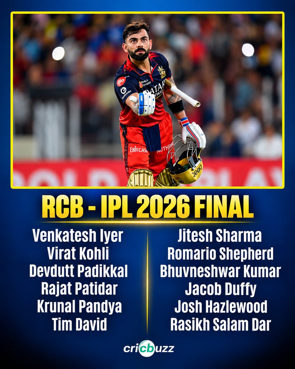 cricbuzz's tweet photo. 🟡 CSK 2023 vs RCB 2026 🔴

Who wins?😊 https://t.co/qdlsXezwoa