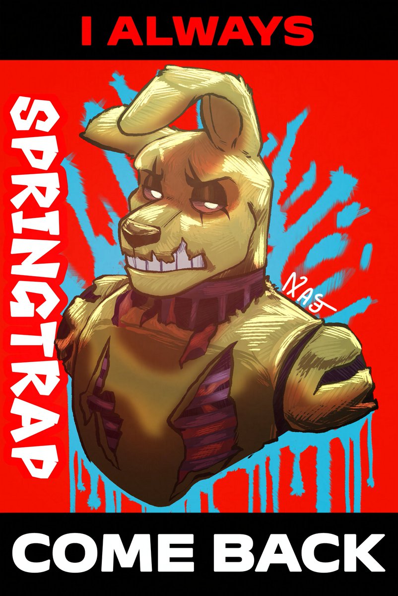 VELNATCI's tweet photo. Bunny bunny bunny! #Fnaf #Springtrap https://t.co/dYebcfOswp