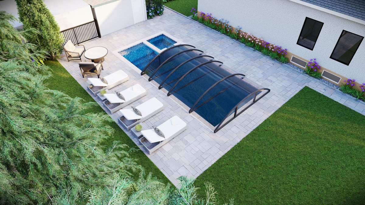 MoonliyaZaraNFT's tweet photo. Backyard goals unlocked! ๐โโ๏ธโจ
โFrom the retractable pool cover to the lush greenery, this space is built for ultimate relaxation.
โRate this setup from 1 to 10! ๐
โ#OutdoorLiving #PoolDesign #BackyardOasis #LandscapeArchitecture #HomeDesign https://t.co/o27E87Rpmw