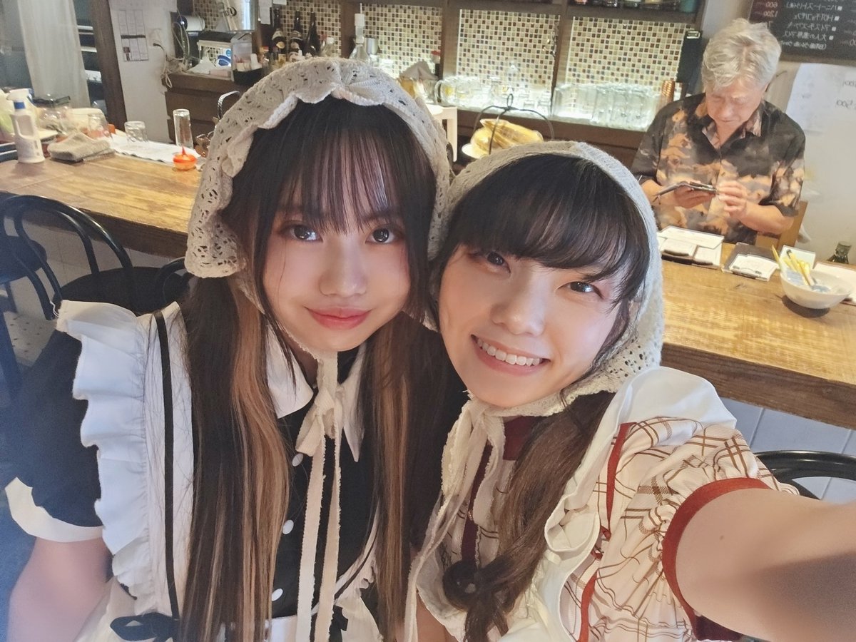 kaduki_rana's tweet photo. 五徳屋メイドカフェ
ありがとうございました～❗

みらいと一緒でした！
来週の日曜12-16 もみらいと一緒❣️

らぁなの次五徳屋出勤は、
金曜　フォトジェニカフェ18-22
待ってるよお❗ https://t.co/ClrVXqa2Uc