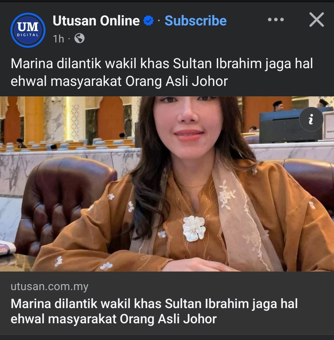 BahAzillMee's tweet photo. YB Marina is a good person tapi skrg dh 2026 bukan tahun 1957.... ramai masyarakat Orang Asli dh graduate Universiti... amat menyedihkan Hal Ehwal Orang Asli Johor diberi amanah kpd Bukan Orang Asli... seperti kita rakyat OA tiada satupun layak atau wujud di Malaysia.. https://t.co/4GIWLJ9ojG