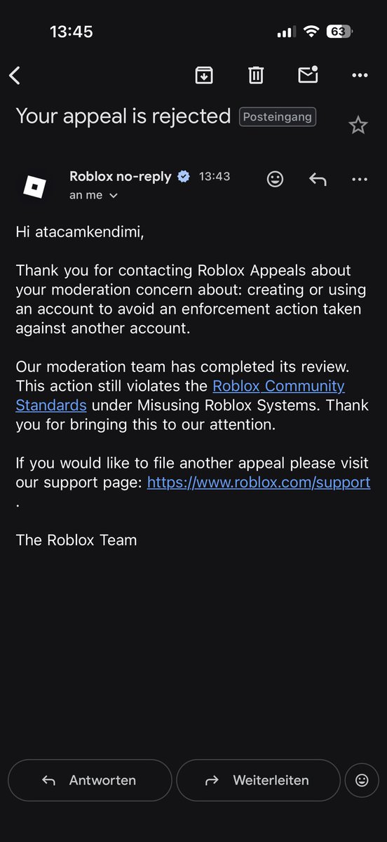 Mitoorm's tweet photo. Dear @Roblox @Roblox_RTC 
After Careful Consideration after my Account Got Banned i think someone i dont know who got their account banned and used mine to avoid a Termination i may been Cookie logged i really dont know but please check my log in history i have time till Sept. 19 https://t.co/SiDhm6C4ez