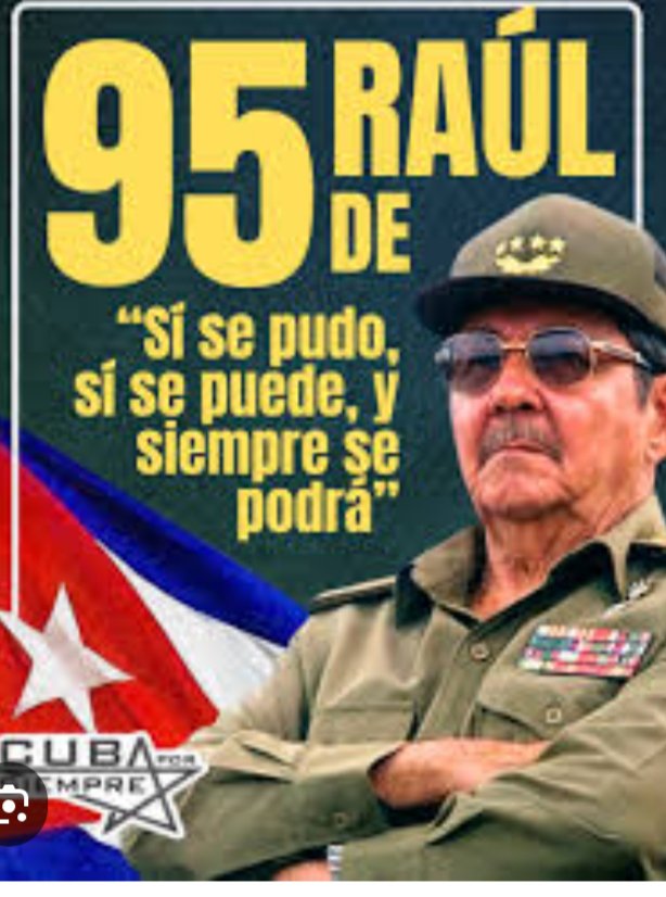 PedroDazca34544's tweet photo. #CubaVive.Raul sigues invicto ,la propaganda mediática imperialista no puede contigo ,seguirás lidereado la Revolución Cubana https://t.co/AXhJr8uDXy