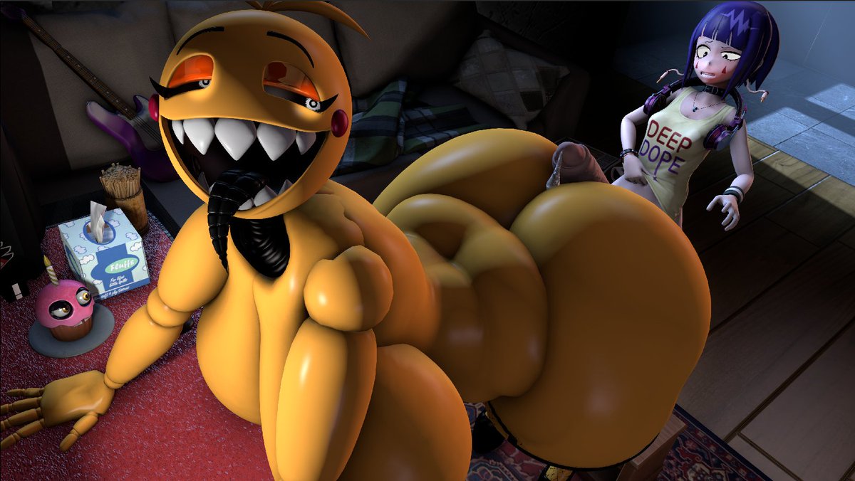 BangAnimate's tweet photo. [RENDER] Jirou X Chica https://t.co/qpAuurOOWT
