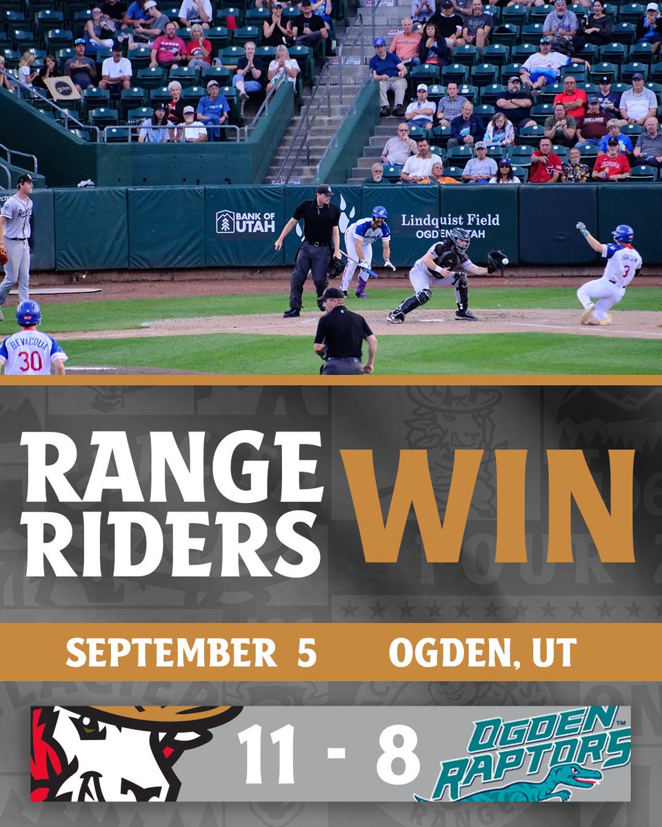 GoRangeRiders's tweet photo. Brock Tibbitts hits two home runs, Ricky Tibbett throws four innings with zero earned runs, and Bustamante finishes it off! One more time tomorrow to close the season.
#GoRangeRiders #OneValleyOneTeam #GoToIt https://t.co/vH8znzlSOs