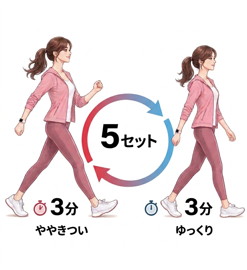 note_wan_X's tweet photo. 1日1万歩、ムリして歩いていませんか？💦 
実はダラダラ歩くより「メリハリ」が鍵🔑 https://t.co/F8mVPjsoPZ
