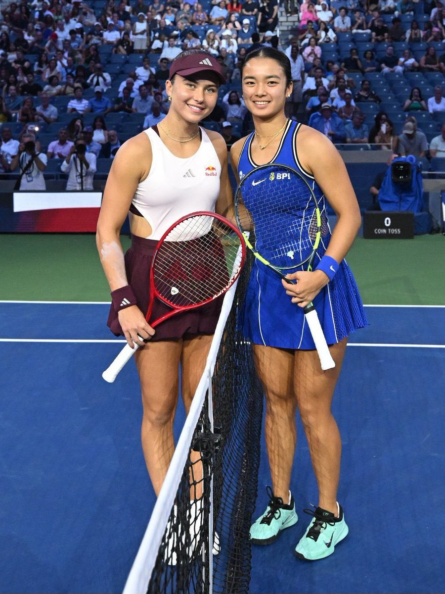 endpaige's tweet photo. The No. 14 seed vs No. 17 seed matches between Iva Jovic-Alex Eala and Learner Tien-Jakub Mensik are one for the books! It really went on full sets, 3-setter and 5-setter!

The future is bright for the next gen stars of WTA and ATP 👏🏻 https://t.co/2RsPLF6b81