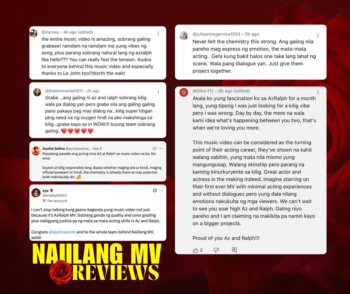 snakeybiatch's tweet photo. at alam nyo kung ano pa ang nakakatuwa sobrang ganda ng reviews sa azralph sa mv. 

aside from mabangong loveteam pinuri rin talaga yung mata mata acting skills nila plus their natural and oozing chemistry!! 

WAY BACK TO AZRALPH NAIILANGmv https://t.co/pYthaIZzuv