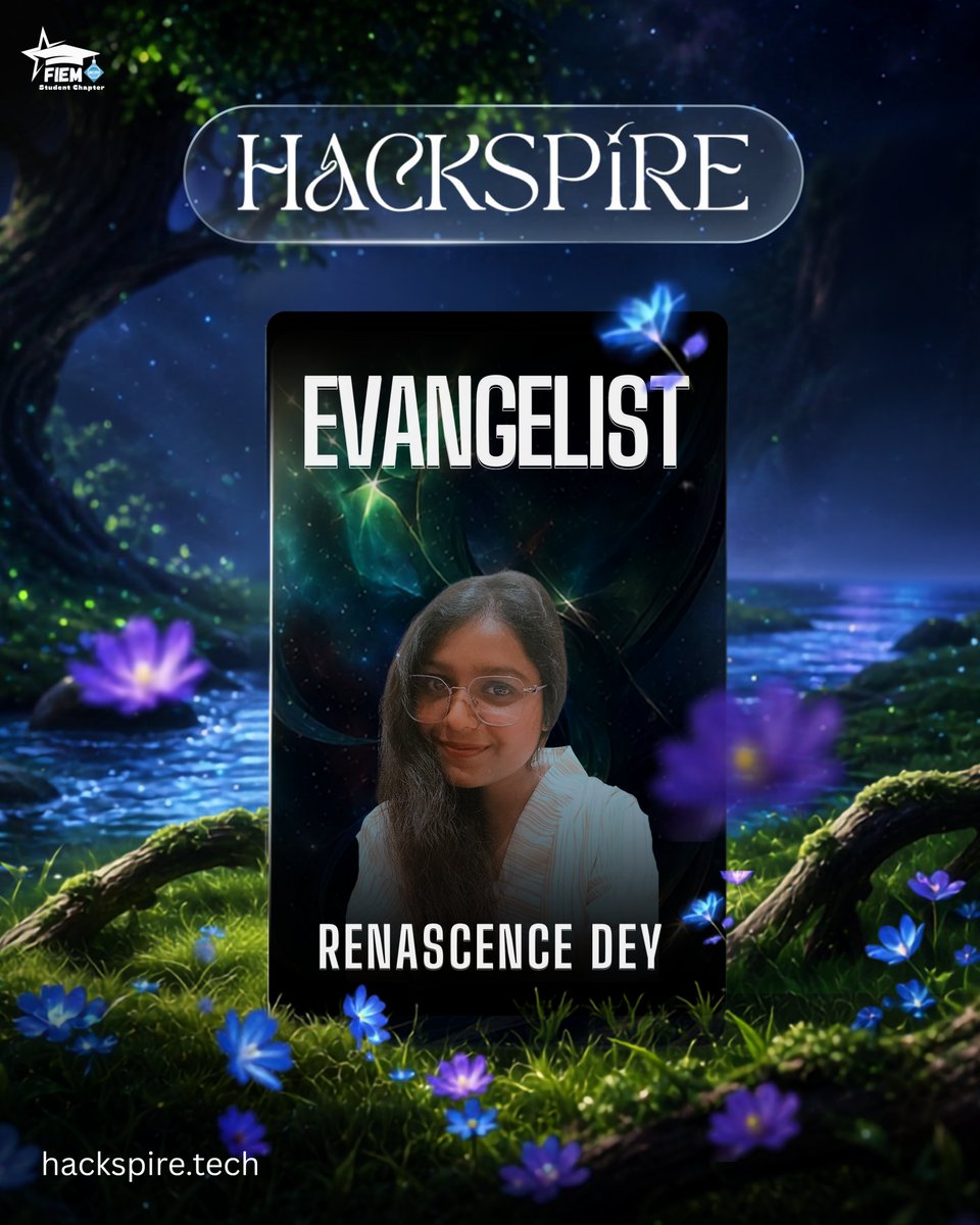 acmfiem's tweet photo. Meet Renascence Dey, one of the voices carrying the spirit of HackSpire'26 beyond the campus and into their community. 📣

Welcome aboard, Renascence Dey. We’re glad to have you with us.

#HackSpire26
#InnovateToInspire
#Evangelists
#Hackathon
#FeelTheShakti
#MaaAschhe https://t.co/7rN3Aj7A1D