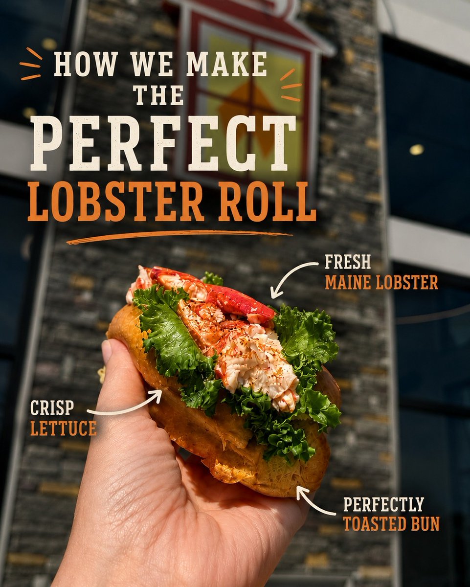 JayeCisewski's tweet photo. Our lobster rolls are a customer favorite for a reason. Made with fresh Maine lobster on a perfectly toasted bun, available daily at Rusty Lantern Markets. Order via the app to earn 2x Rewards Points on all lobster items. https://t.co/H9g0DIIPS4