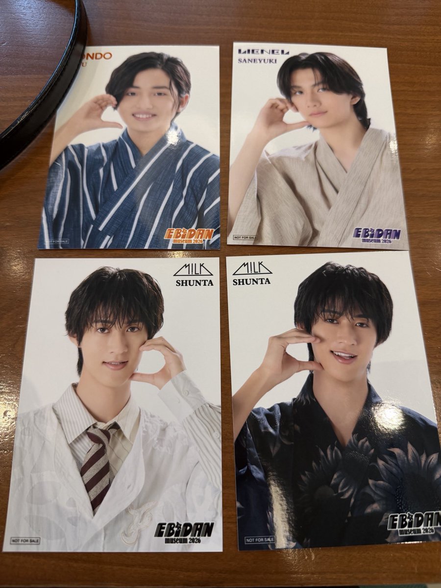 mi_ai0423's tweet photo. エビミュ EBiDAN museum ミュージアム 前期　後期 入場特典 ブロマイド 交換

譲:曽野.高桑.堀
求:佐野（前後期どちらでも）

比率違い⭕️
現在渋谷手渡しor郵送での取引希望
お気軽にお声掛けください https://t.co/DuUbuMoTM2